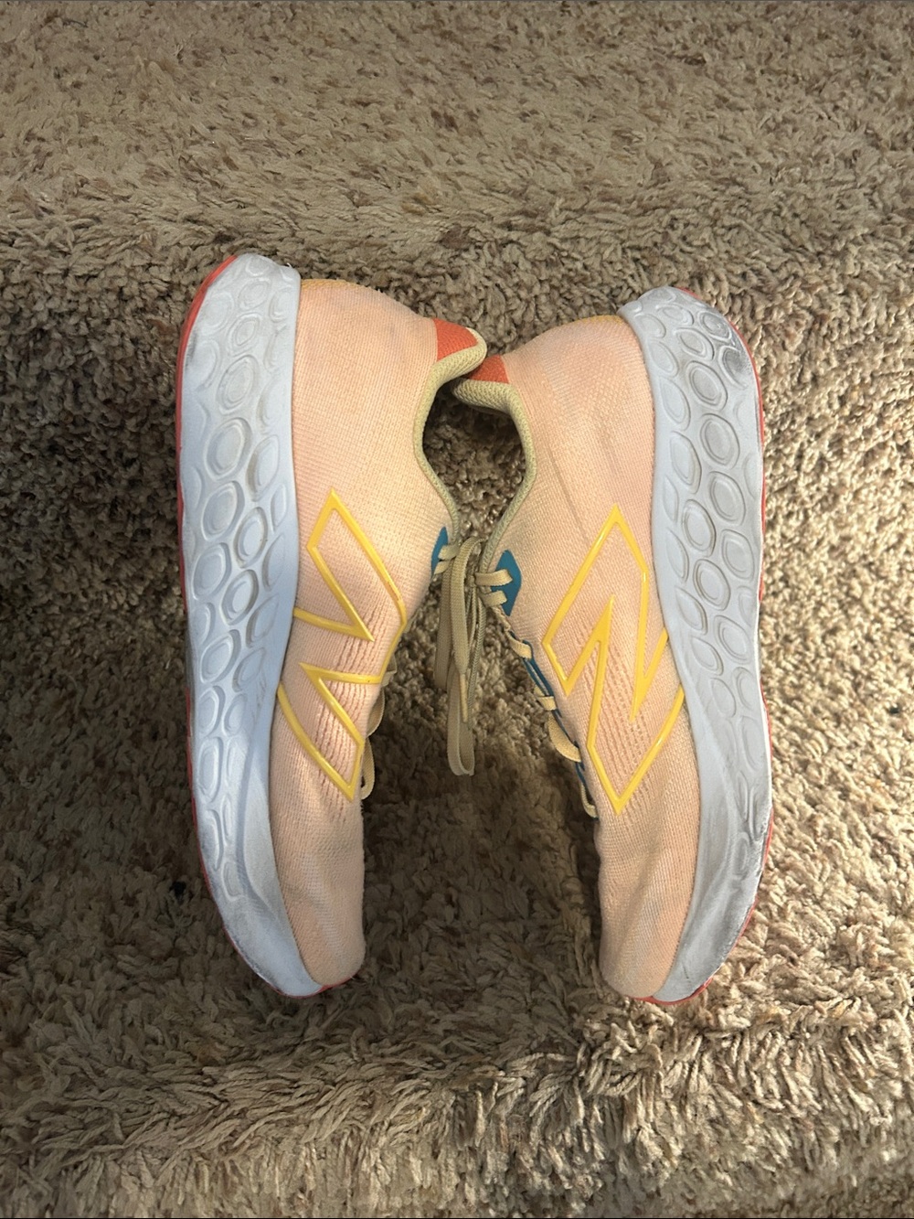 New Balance Fresh Foam White Peach Coastal Blue - Picture 5 of 7